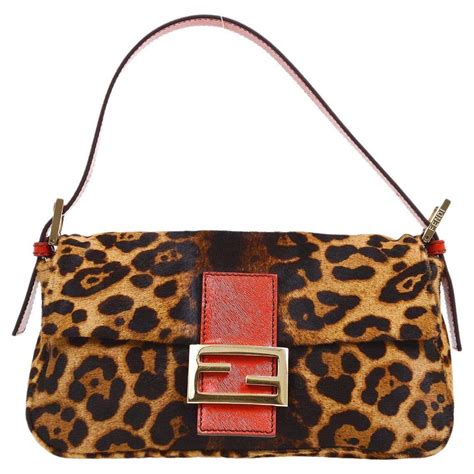 fendi leopard womens bag|fendi baguette.